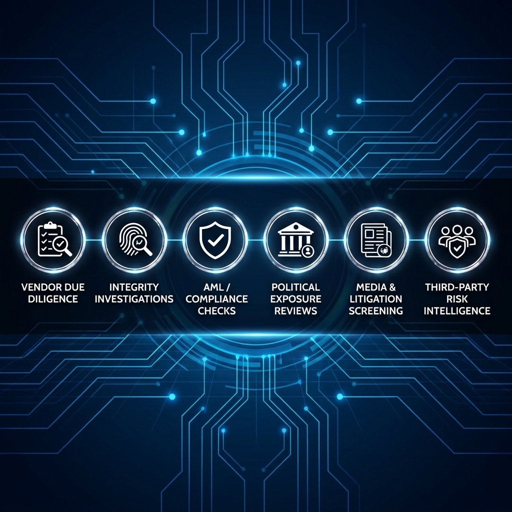 Due diligence and risk intelligence visual