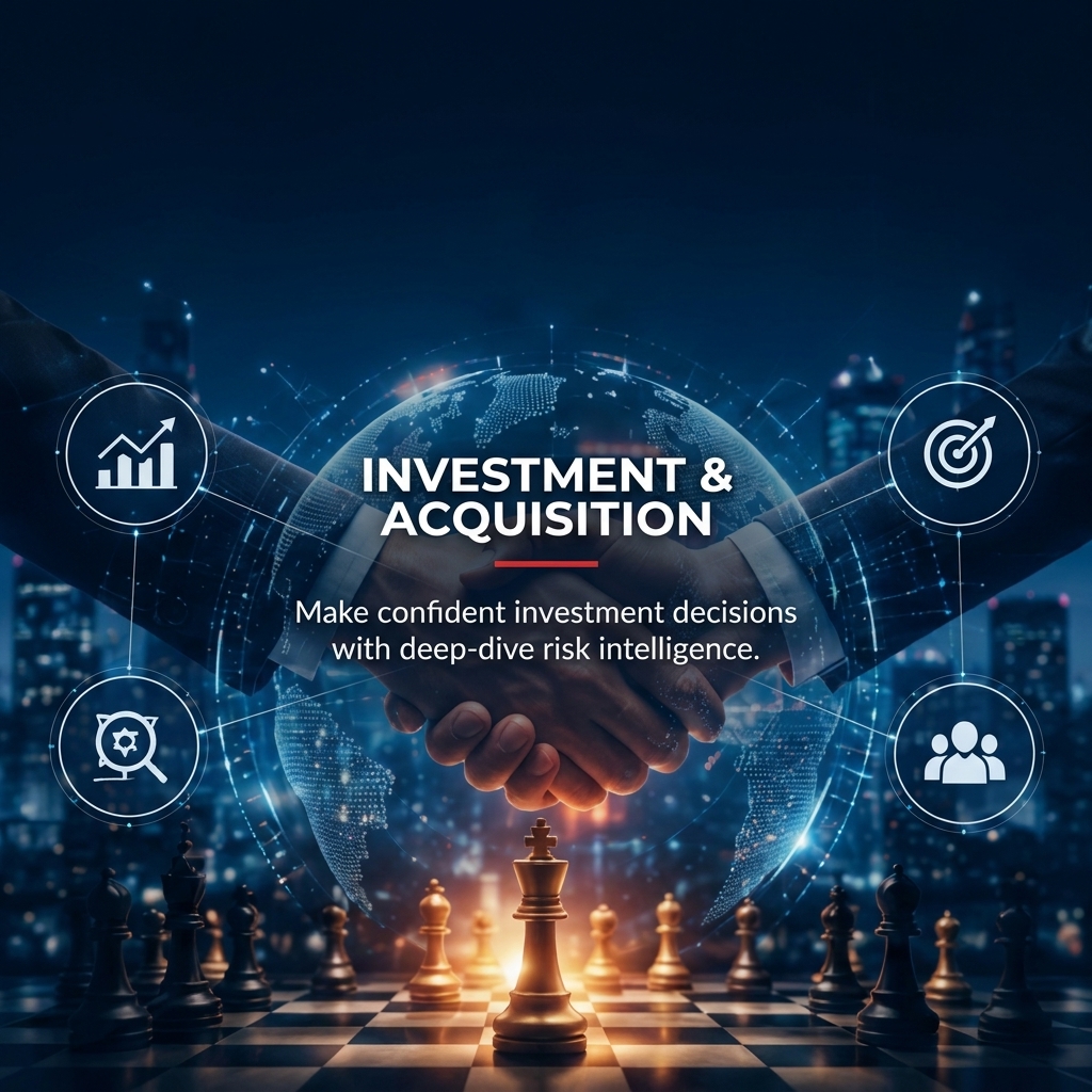 Investment and transaction diligence visual